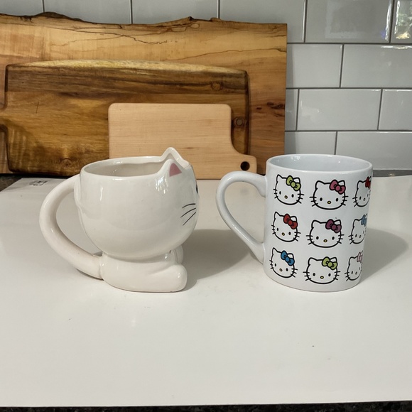 Hello Kitty Mug & Whimsical Cupboard by 10 Strawberry Street  White Cat Mug - Picture 3 of 9